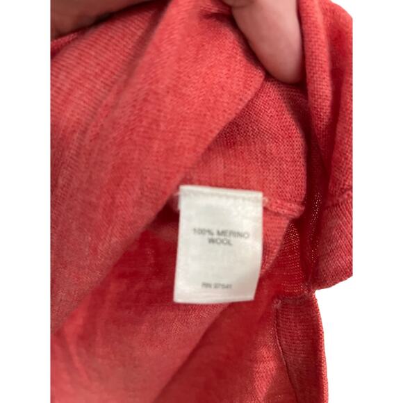 J Jill Womens 100% Merino Wool Tunic Sweater Pink Size XS - Picture 4 of 8